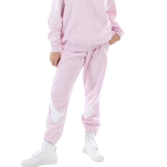 Nike Women's cozy Swoosh Fleece Joggers Regal Pink White plus size 3X new! - Picture 4 of 9